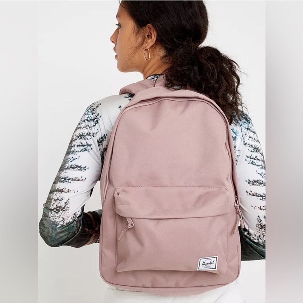 π±β¨ VEGAN! Gently Used Herschel Supply Co Light Pink Backpack - Picture 3 of 6